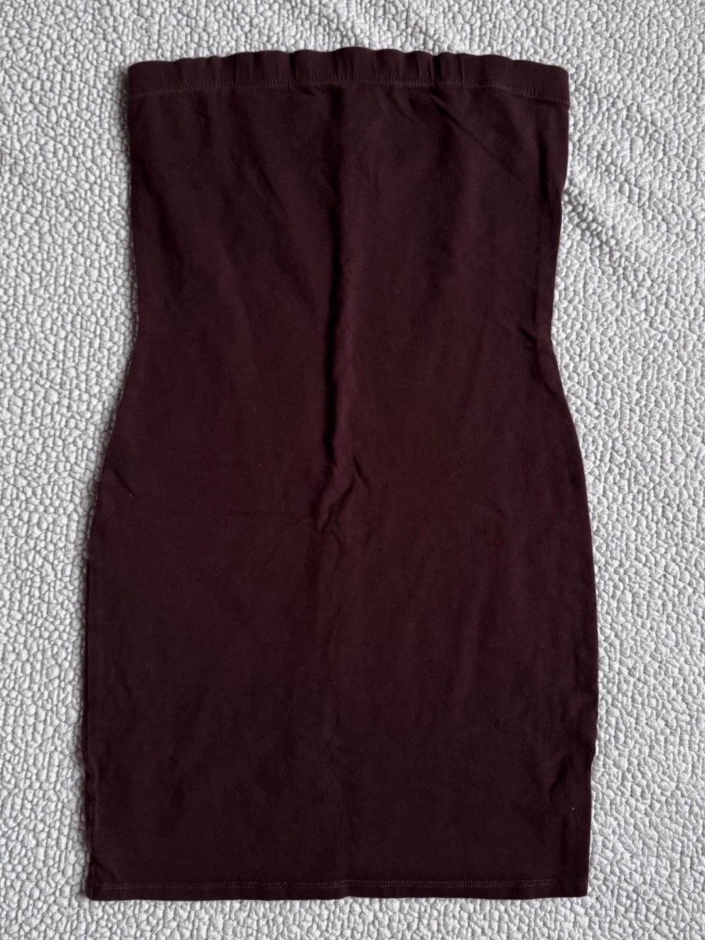 Strapless Dark Brown Bodycon Dress